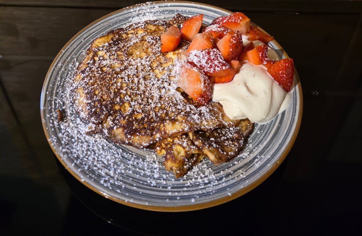 Keto Frischkäse-Pfannkuchen